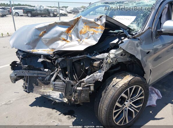 JA4AP3AW2JU024258 2018 MITSUBISHI OUTLANDER SPORT Gray Դիմացի տեսք