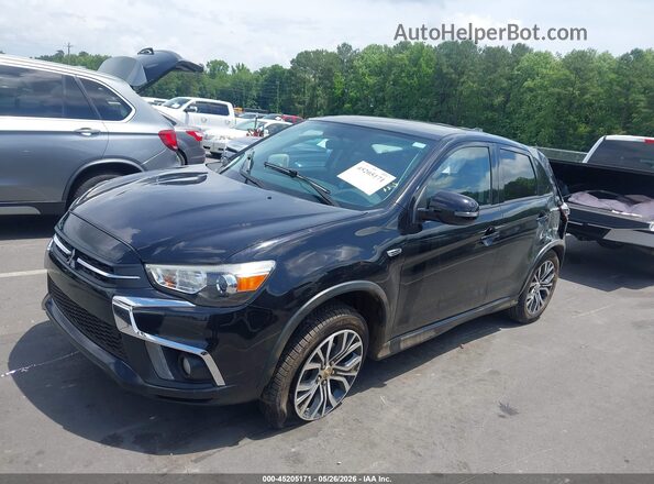 JA4AP3AW9JZ034126 2018 MITSUBISHI OUTLANDER SPORT Black Առջևի ձախ երեք քառորդ տեսարան