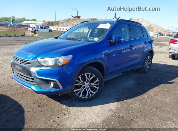 JA4AP4AW6GZ030940 2016 MITSUBISHI OUTLANDER SPORT Blue Vista tres cuartos delantera izquierda