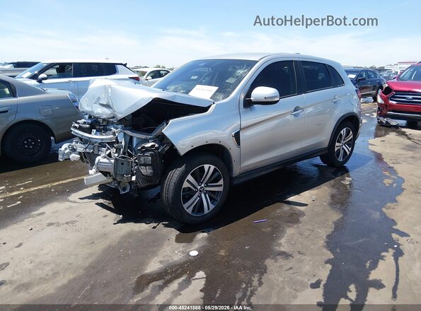 JA4APVAU2NU023899 2022 MITSUBISHI OUTLANDER SPORT Silver Առջևի ձախ երեք քառորդ տեսարան