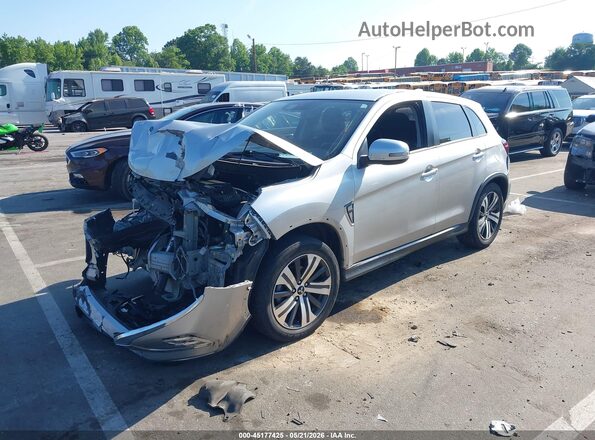 JA4ARUAU0MU011284 2021 MITSUBISHI OUTLANDER SPORT Silver Առջևի ձախ երեք քառորդ տեսարան