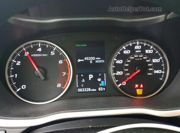 JA4AS3AA6KZ002609 2019 MITSUBISHI ECLIPSE Black Widok zestawu wskaźników