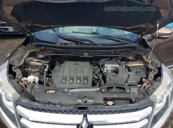JA4AT5AA2JZ044489 2018 MITSUBISHI ECLIPSE Brown Vista del compartimento del motor