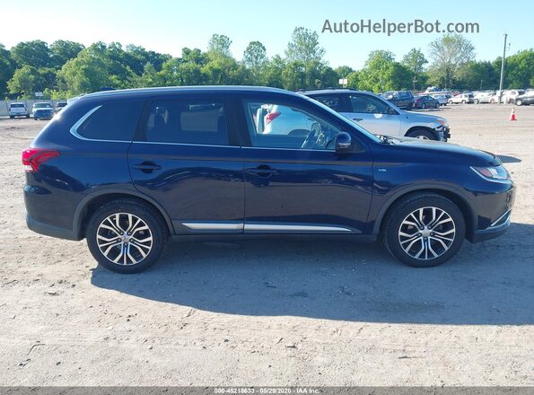 JA4JZ4AX4JZ048573 2018 MITSUBISHI OUTLANDER Blue უკანა სალონის ხედი