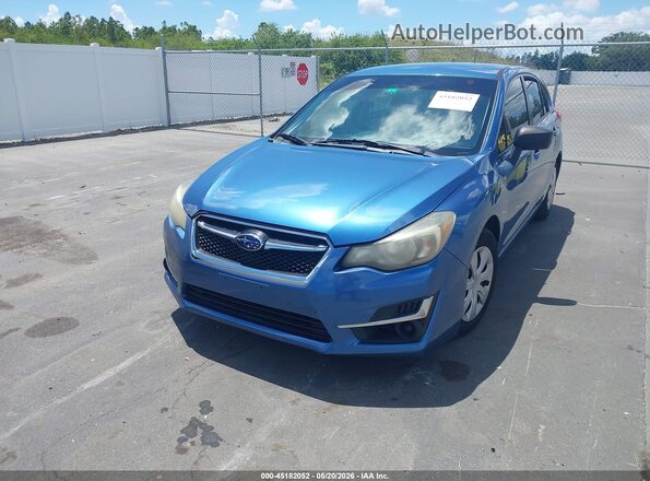 JF1GPAA63GH311233 2016 SUBARU IMPREZA Blue Передня ліва чверть