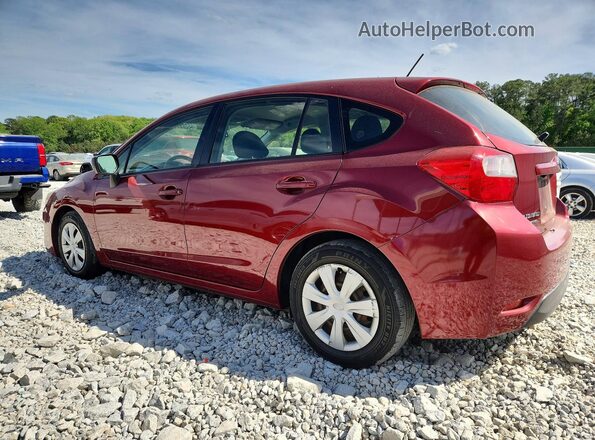 JF1GPAA6XG8328644 2016 SUBARU IMPREZA Бордовый Задняя левая четверть