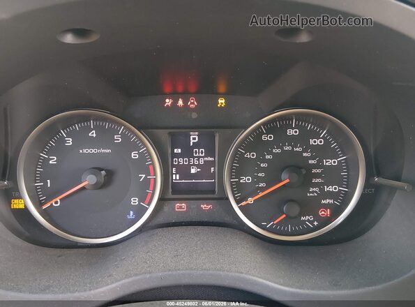 JF1GPAB65G8238266 2016 SUBARU IMPREZA Black Հետևի նստատեղերի տեսք