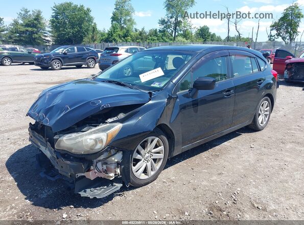 JF1GPAB6XG8220863 2016 SUBARU IMPREZA Black Առջևի ձախ երեք քառորդ տեսարան