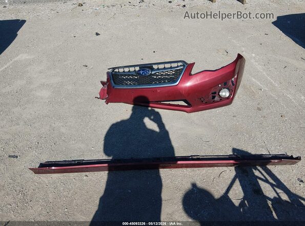 JF1GPAP64G8263409 2016 SUBARU IMPREZA Red Instrument cluster view