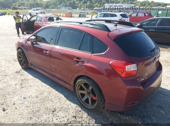 JF1GPAP64G8263409 2016 SUBARU IMPREZA Red Rear left