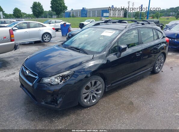 JF1GPAP6XG8219852 2016 SUBARU IMPREZA Black Առջևի ձախ երեք քառորդ տեսարան