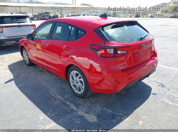 JF1GUABC0S8263843 2025 SUBARU IMPREZA Red Задня ліва чверть