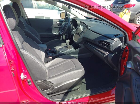 JF1GUABC0S8263843 2025 SUBARU IMPREZA Red Вид салону спереду