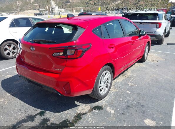 JF1GUABC0S8263843 2025 SUBARU IMPREZA Red Задня права чверть