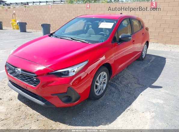 JF1GUABC0S8263843 2025 SUBARU IMPREZA Red Передня ліва чверть
