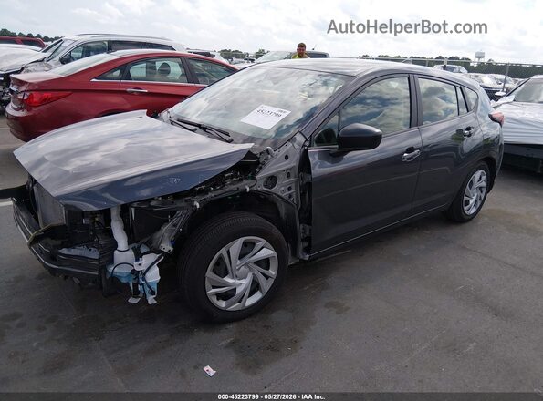 JF1GUABC1S8314556 2025 SUBARU IMPREZA Black Առջևի ձախ երեք քառորդ տեսարան