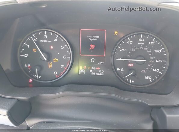 JF1GUABC2S8282927 2025 SUBARU IMPREZA Gray Widok tylnych siedzeń