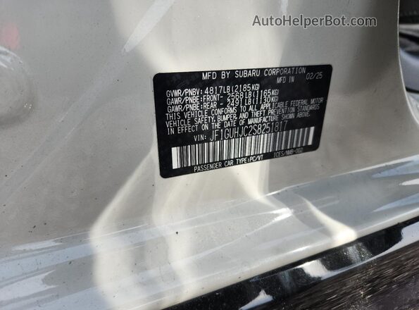 JF1GUHJC2S8251817 2025 SUBARU IMPREZA White Շարժիչի բաժամունքի տեսք
