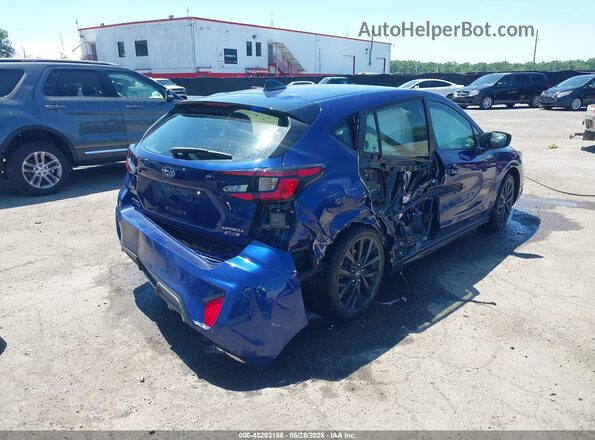 JF1GUHJC5R8307713 2024 SUBARU IMPREZA Синий Задняя правая четверть