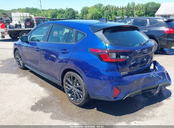 JF1GUHJC5R8307713 2024 SUBARU IMPREZA Синий Задняя левая четверть