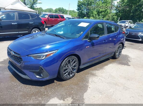 JF1GUHJC5R8307713 2024 SUBARU IMPREZA Синий Передняя левая четверть