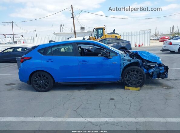 JF1GUHJC6S8331217 2025 SUBARU IMPREZA Синий Вид задней части салона
