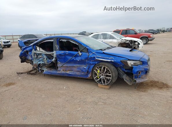JF1VA2E63M9808152 2021 SUBARU WRX STI Blue Rear interior view