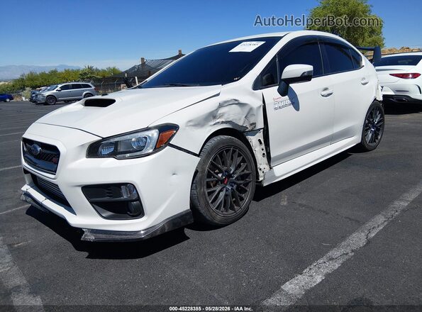 JF1VA2M6XH9803375 2017 SUBARU WRX STI Белый Передняя левая четверть