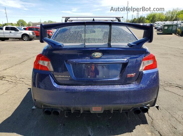 JF1VA2R69K9820989 2019 SUBARU WRX Синий Вид сзади