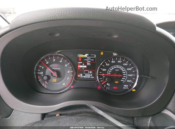 JF1VA2S63M9813372 2021 SUBARU WRX STI White Հետևի նստատեղերի տեսք