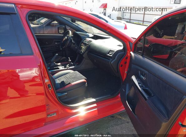 JF1VA2T68J9822871 2018 SUBARU WRX STI Красный Вид салона спереди