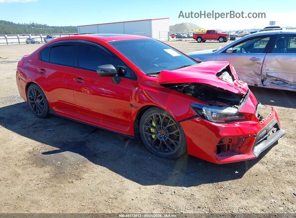 JF1VA2T68J9822871 2018 SUBARU WRX STI Красный Панорамный вид салона 360°