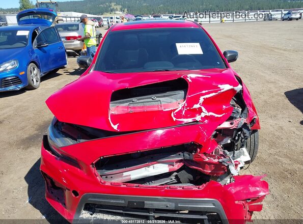 JF1VA2T68J9822871 2018 SUBARU WRX STI Красный Вид задней части салона