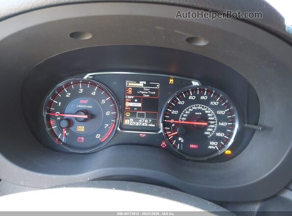 JF1VA2T68J9822871 2018 SUBARU WRX STI Красный Вид задних сидений
