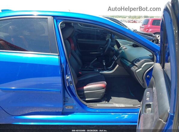 JF1VA2V64H9817481 2017 SUBARU WRX STI Blue Widok wnętrza z przodu