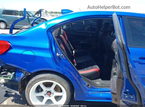 JF1VA2V64H9817481 2017 SUBARU WRX STI Blue Widok naklejki z numerem VIN