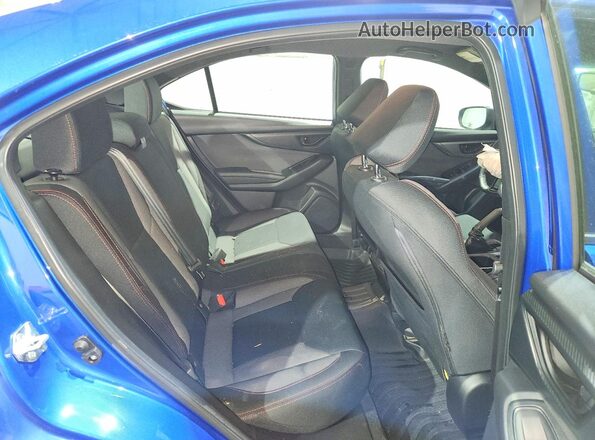 JF1VBAA64P9817475 2023 SUBARU WRX Blue უკანა სავარძლების ხედი