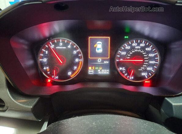 JF1VBAA64P9817475 2023 SUBARU WRX Blue ხელსაწყოთა პანელის ხედი