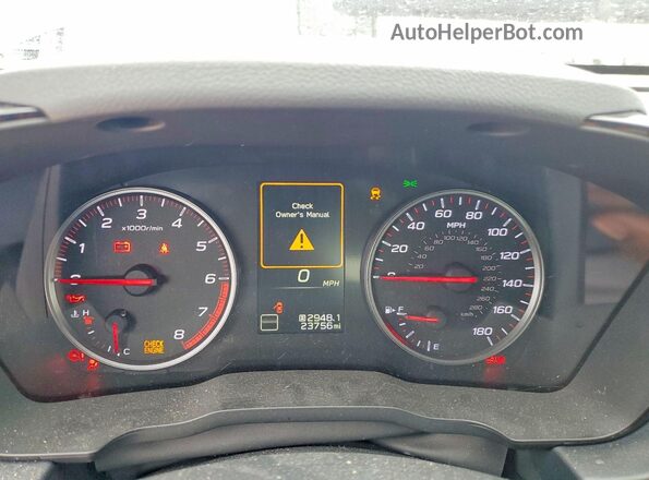 JF1VBAF63P9810543 2023 SUBARU WRX Blue Սարքավորումների վահանակի տեսք