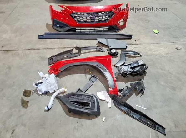 JF1VBAF63P9814723 2023 SUBARU WRX Красный Вид подкапотного пространства