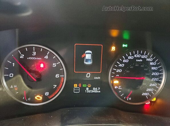 JF1VBAF68N9003531 2022 SUBARU WRX Black Widok zestawu wskaźników