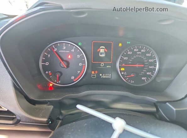 JF1VBAF6XP9818543 2023 SUBARU WRX White ხელსაწყოთა პანელის ხედი