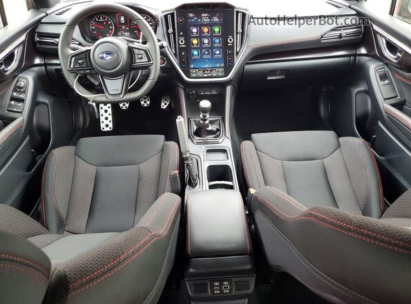JF1VBAH68S9805652 2025 SUBARU WRX Red Widok deski rozdzielczej