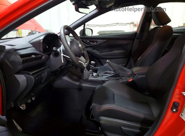JF1VBAH69S9801836 2025 SUBARU WRX Red Вид салону спереду