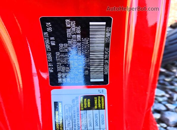 JF1ZNBE17R9760446 2024 TOYOTA GR Red Widok komory silnika
