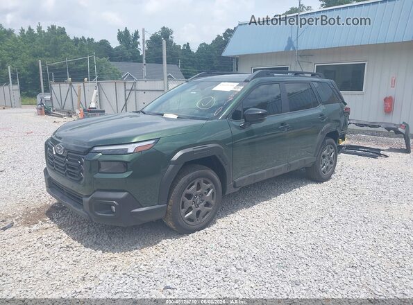JF2BUPBD2TY497758 2026 SUBARU OUTBACK Green წინა მარცხენა ხედი სამი მეოთხედიდან