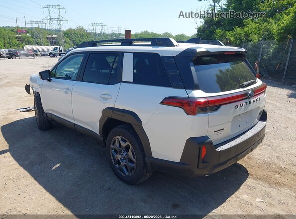 JF2BUPBD2TY515904 2026 SUBARU OUTBACK White Trasero izquierdo