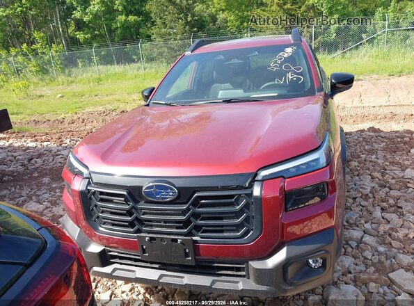 JF2BURJDXTY480168 2026 SUBARU OUTBACK Red Vista frontal