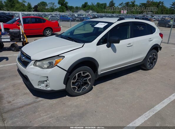 JF2GPAAC5GG253942 2016 SUBARU CROSSTREK Белый Передняя левая четверть