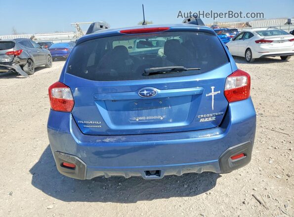 JF2GPABC0G8222932 2016 SUBARU CROSSTREK Blue Հետևի տեսք